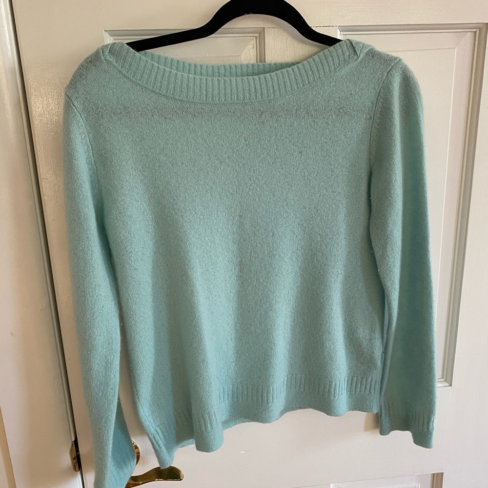 Baby blue cashmere sweater